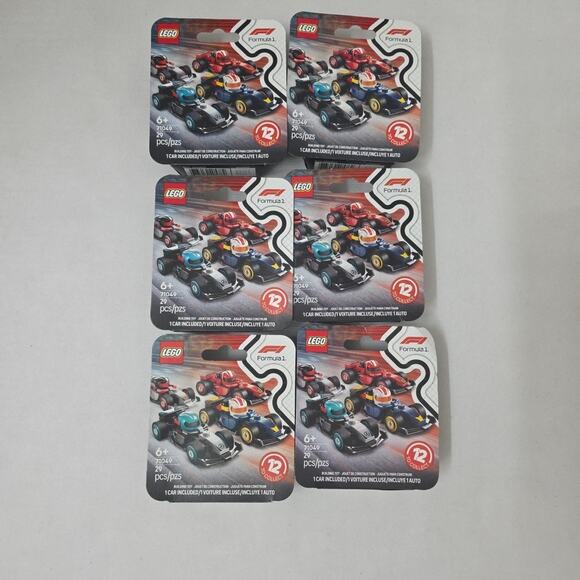 2025 LEGO 71049 Formula 1 Series Cars/Minifigures SET OF 6 Sealed Box - Picture 5 of 5